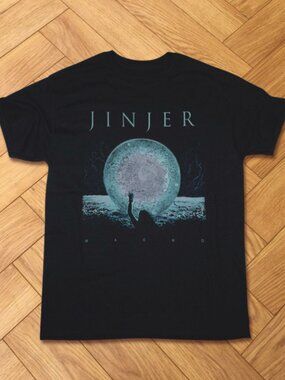 Jinjer Macro Heavy Metal Graphic Tee Y2K Streetwear Black T-Shirt
